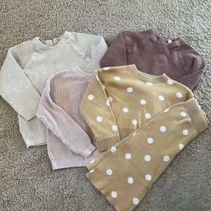 Toddler girl sweater bundle